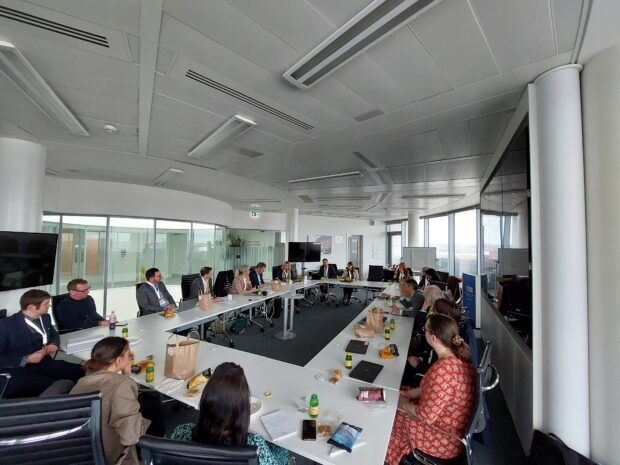 A photo of the roundtable that took place with LUAC Members and invited guests at the AMRC